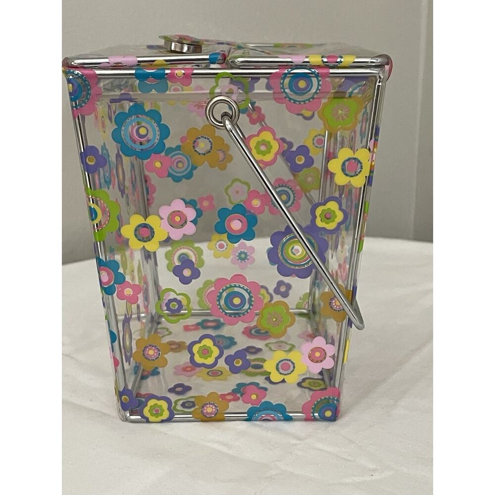 Caboodles Y2K Flower Power Takeout Box Purse Novelty Bag Acrylic Makeup Case - Picture 3 of 11
